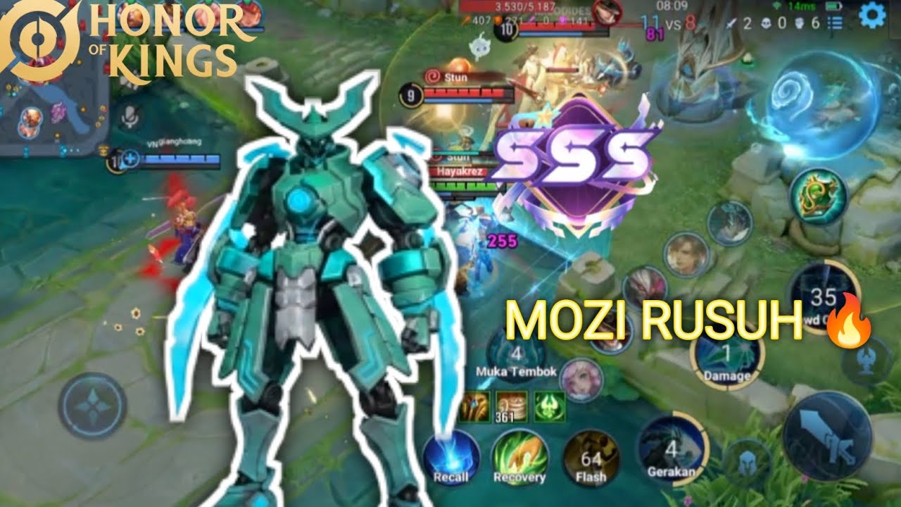 Roamer Tapi MVP SSS? Gameplay Mozi di Rank | Honor of Kings