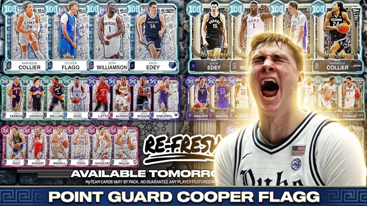 GETTING READY FOR THE MONSTER DROP TOMORROW! 100 COOPER FLAGG THE NEW BEST POINT GUARD IN MYTEAM? 🤯