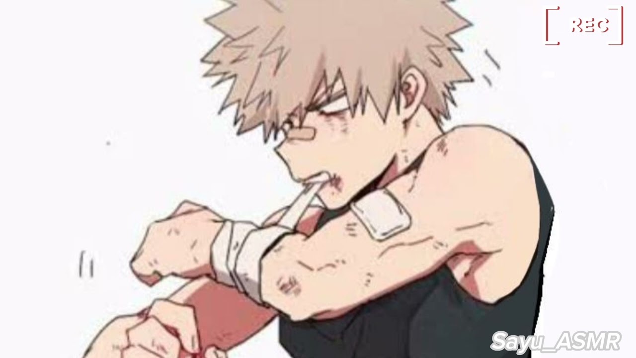 Cuidando dos machucados do Bakugou|ASMR Bakugou Katsuki
