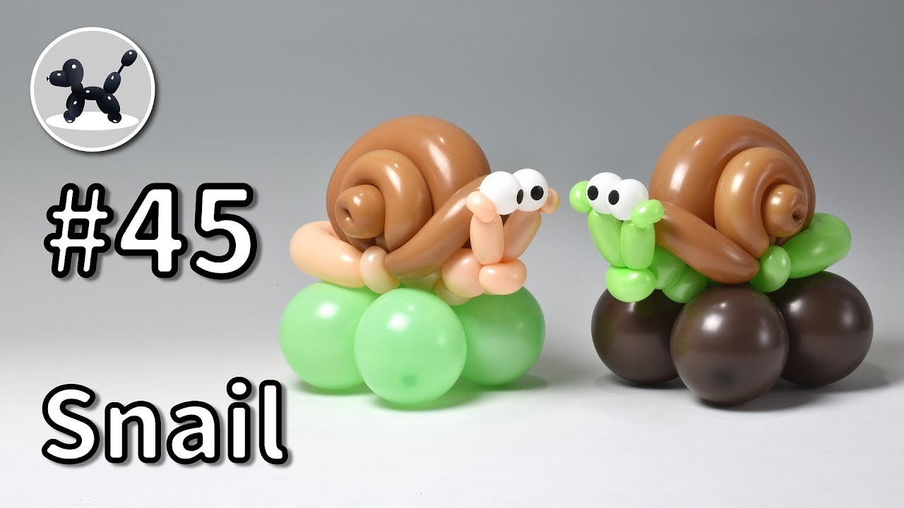Snail - How to Make Balloon Animals #45 / バルーンアートの作り方 #45 (カタツムリ)