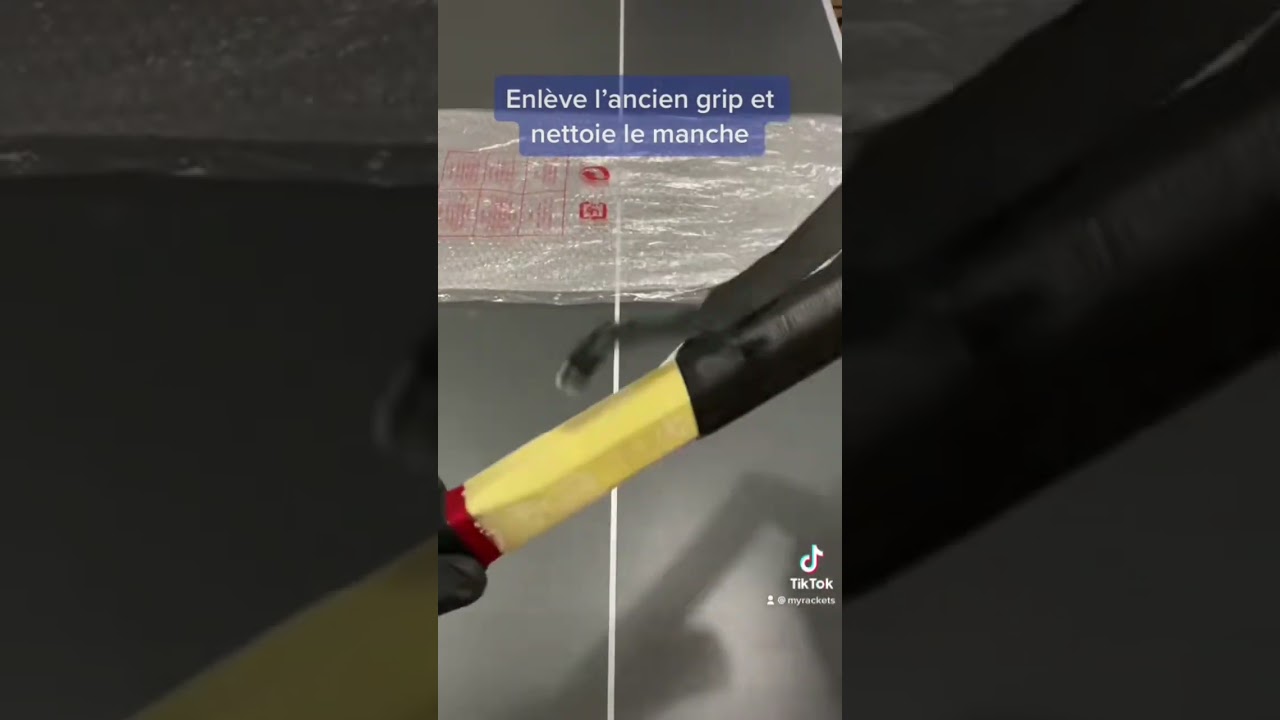 ⚠️ #Tuto changer son grip ⚠️ le grip c&rsquo;est sur le manche #raquette #grip