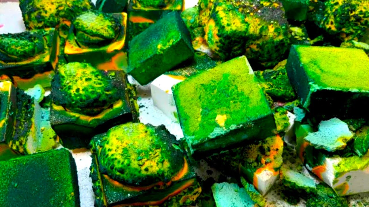 💚Green Reformed GymChalk | Crunchy | ASMR | Satisfying by@ASMRgymchalkIndonesia💛