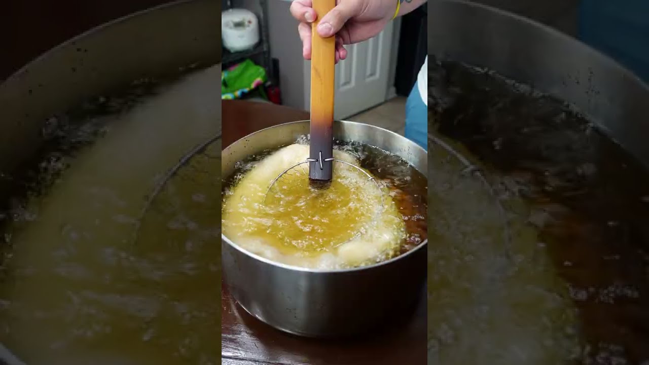Deep Frying a Pizza