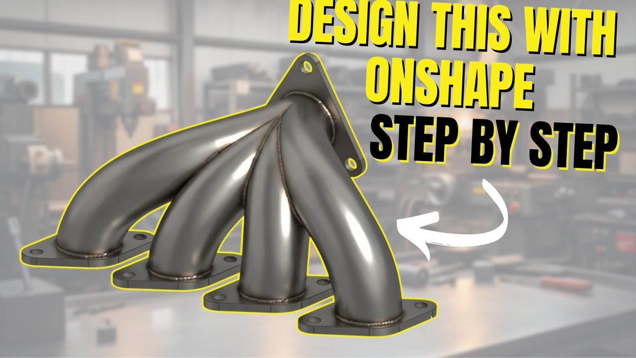 Учебное пособие OnShape для начинающих. Упражнение 06. Выпускной коллектор.