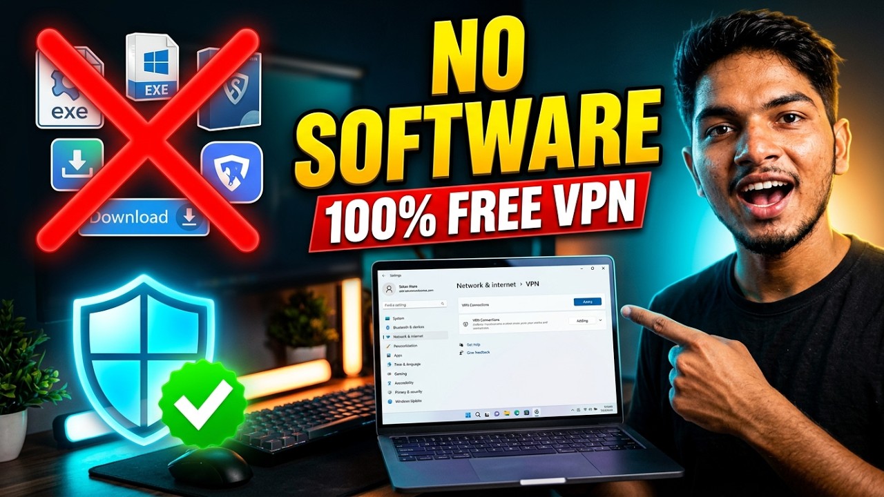 How to Setup Free VPN in Windows (No Software Needed)