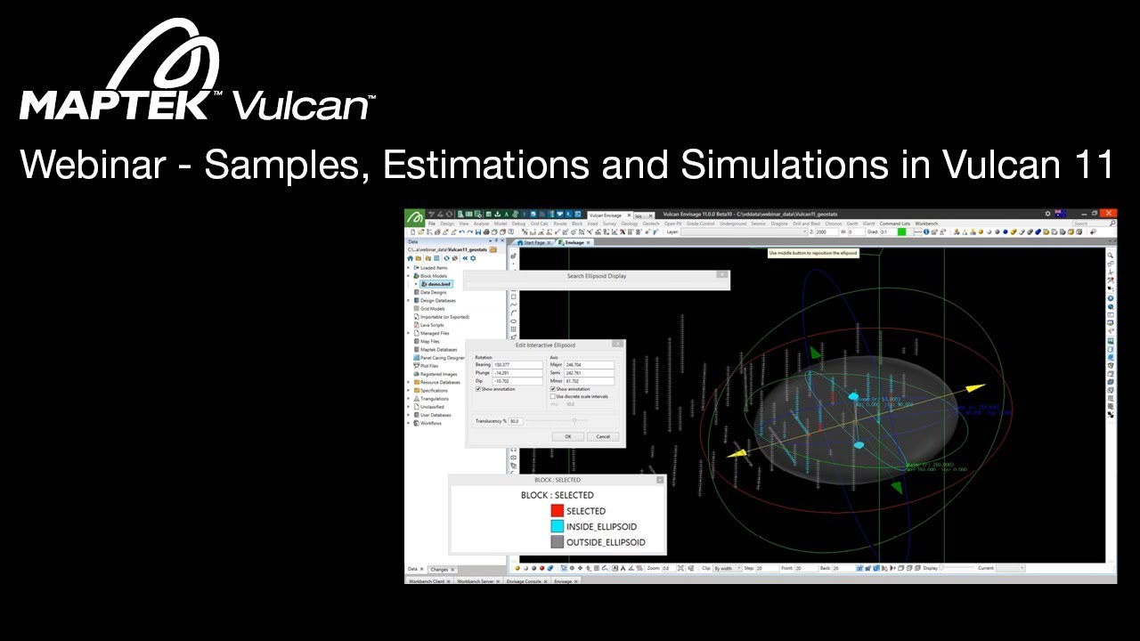 Webinar: Samples, Estimations and Simulations in Vulcan 11