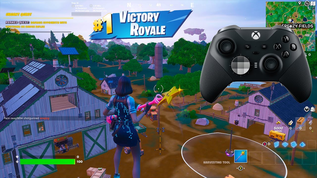Xbox Elite Series 2 Controller😴(Fortnite Ranked Gameplay) 4K