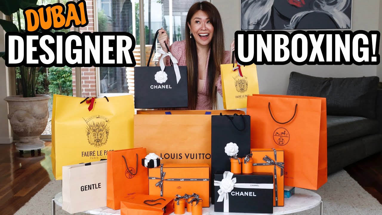 HUGE DUBAI DESIGNER HAUL + MY 1ST MEET UP IN MELBOURNE! *OMG* ft. FAURE LE PAGE, HERMES, LV, CHANEL