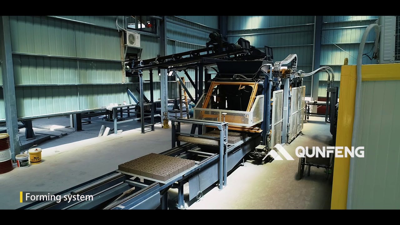 QunFeng Machinery recycled construction waste brick making plant