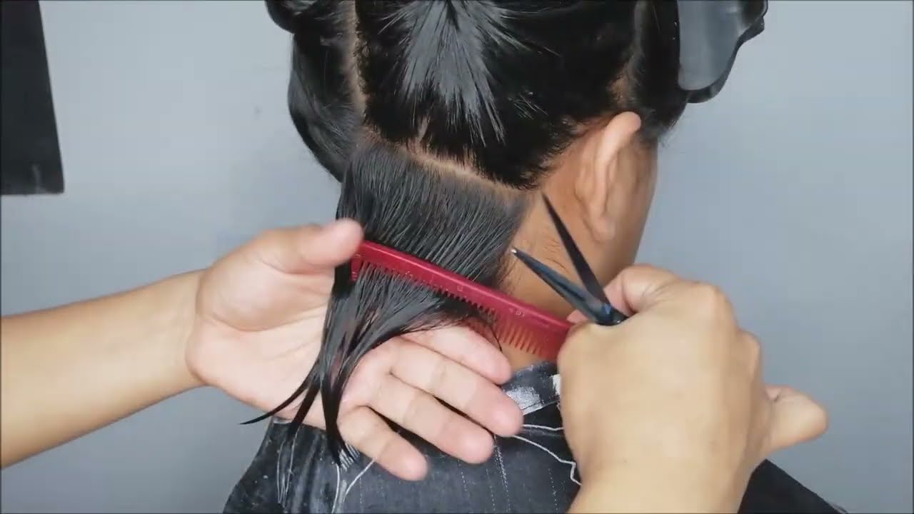 La manera mas facil Para hacer un corte Bob (principiantes)