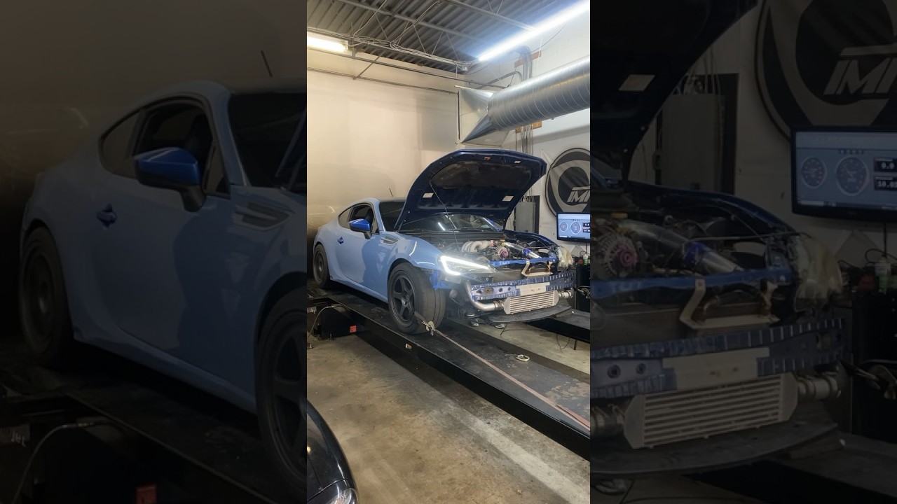 The brz from hell crazy numbers on the dyno (insane power😈) #shorts #fyp
