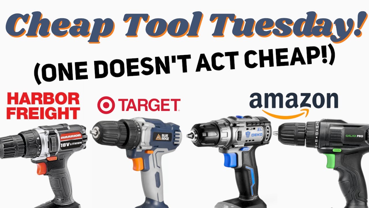 Best Cordless 18V Drill Kit Under $40 Cheap Tool Tuesday! 