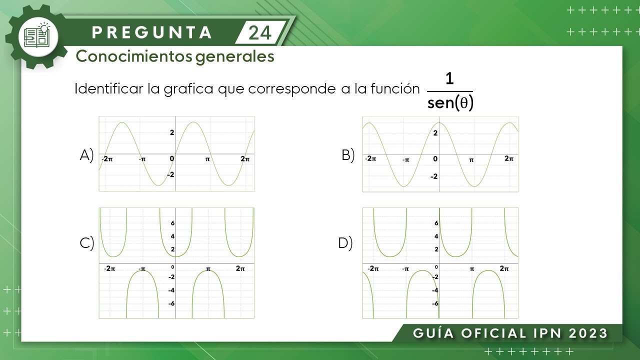 Guía IPN 2023 | Trigonometría Pregunta No. 24 | Conocimientos generales