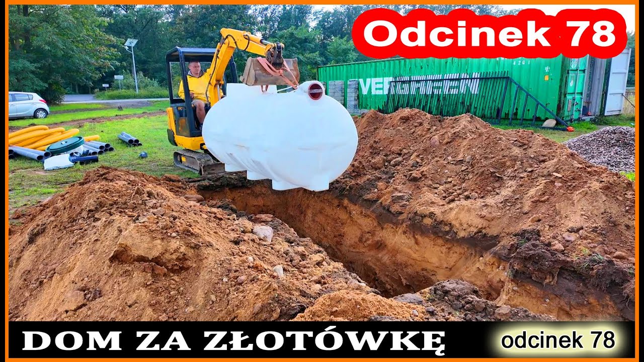 Dom za Złotówkę – Płytki w Korytarzu i Oczyszczalnia Ścieków! Kolejne Etapy Budowy odcinek 78