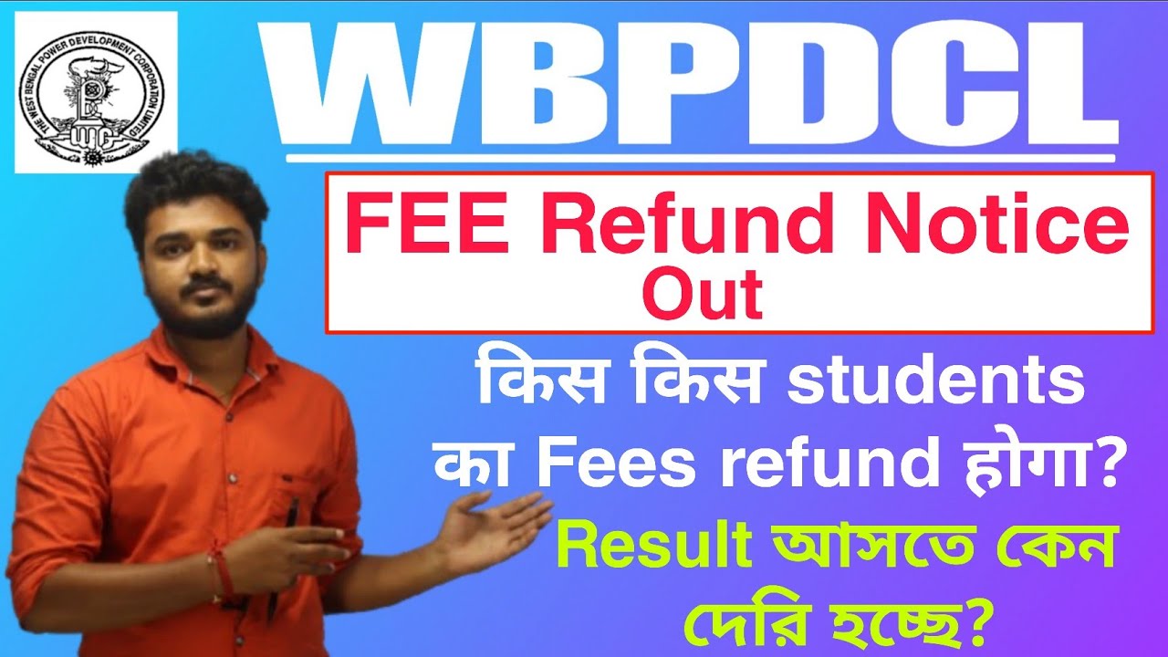WBPDCL Fee Refund Notice Out | WBPDCL Expected Result Date 2025 #wbpdcl #result #fees 