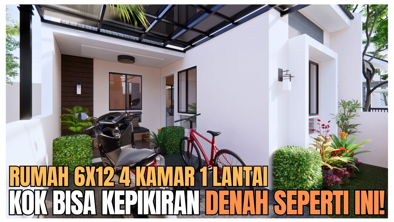 Rumah 6x12 Mah Bertebaran di YouTube, Tapi yg Satu Ini Beda – Punya 4 Kamar & Gak Sumpek, Kok Bisa?