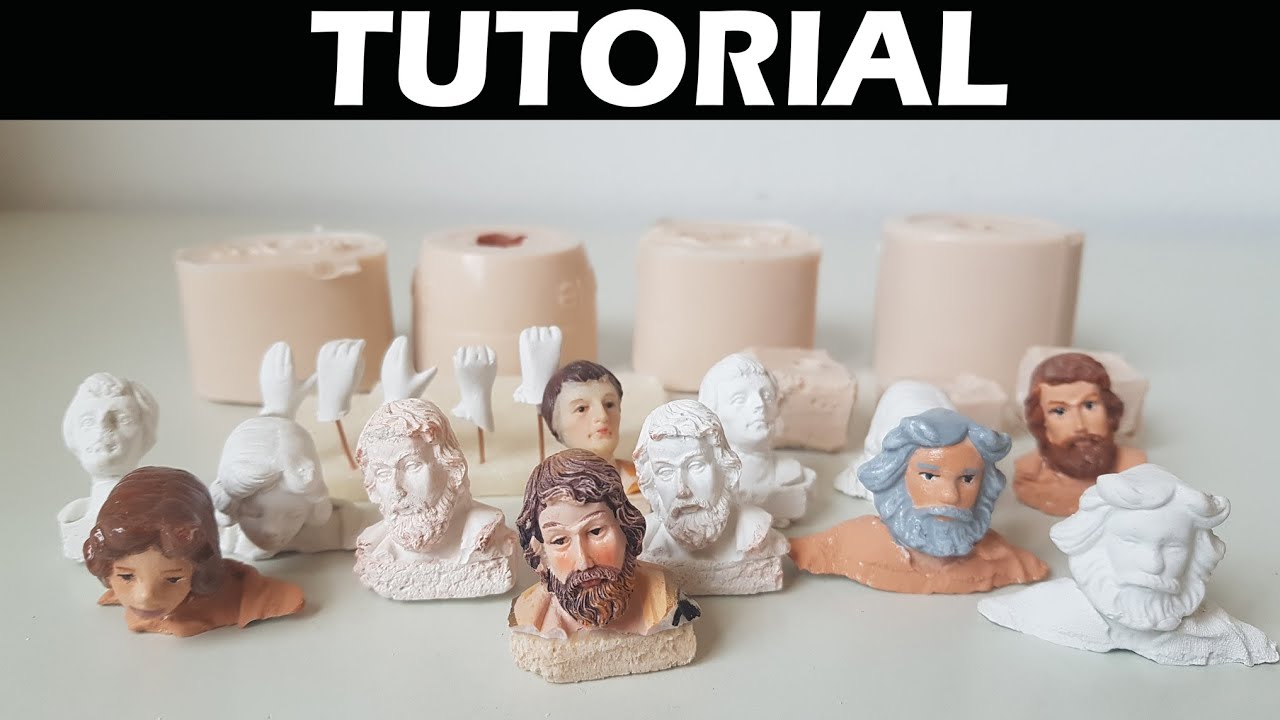 💡 TUTORIAL: Come creare teste 👨 e mani in gesso con stampi in gomma siliconica Prochima GLS50