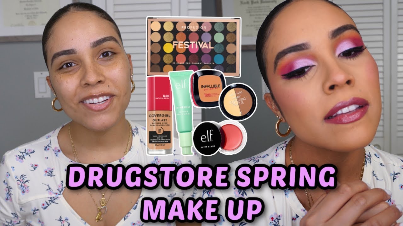 HOLOGRAPHIC PURPLE EYES SPRING 2021 | DRUGSTORE MAKE UP | Daniela Carolina