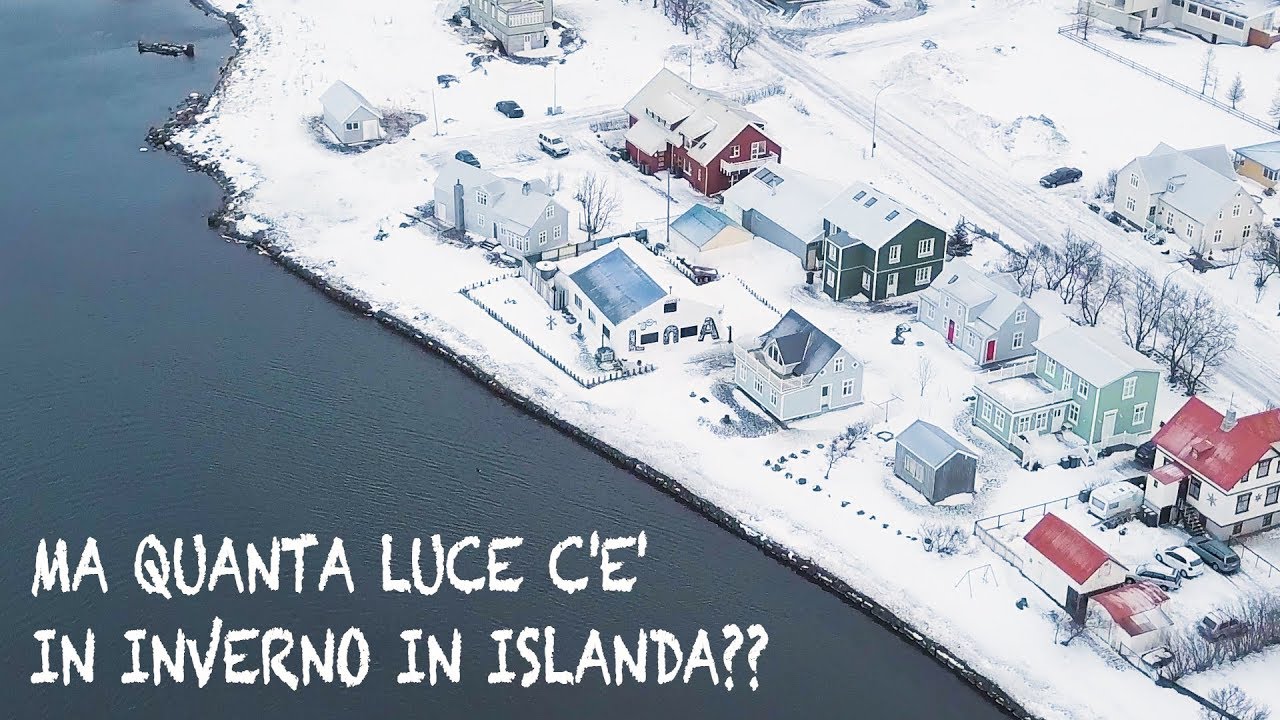 MA QUANTA LUCE C'E' IN INVERNO IN ISLANDA??