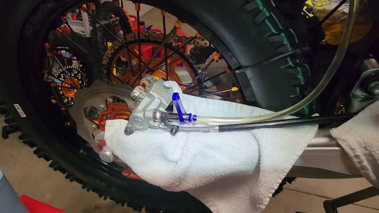 Motion Pro Brake Bleeder to flush dirt bike brake system.  How did it work?