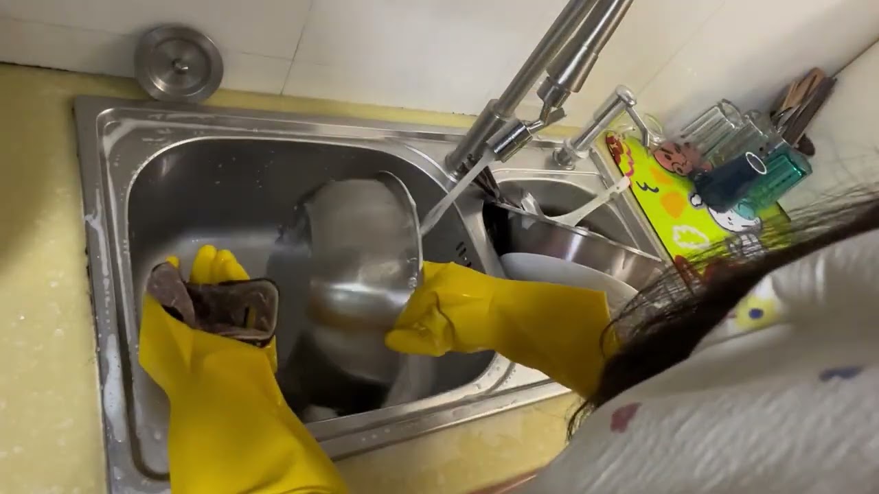 ASMR Dish Washing at Home | Satisfying Dishwashing Video | Clean with Me