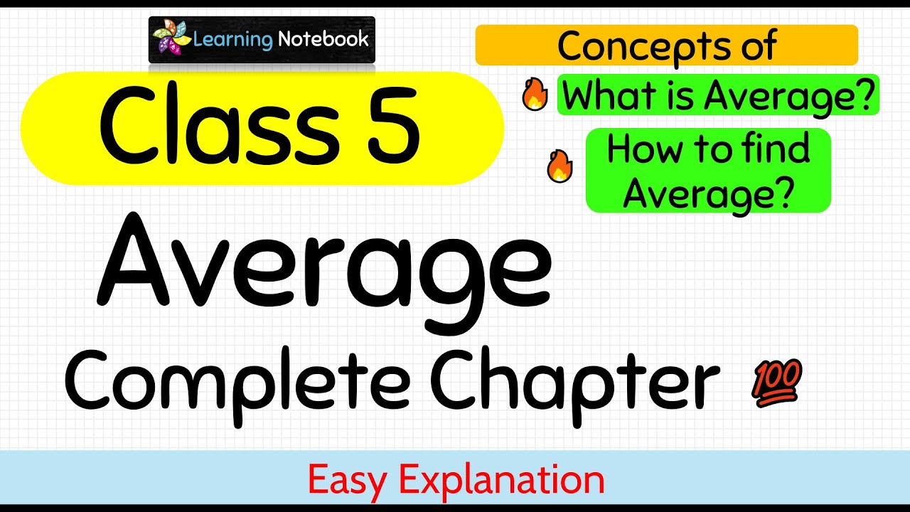 Class 5 Maths Chapter Average