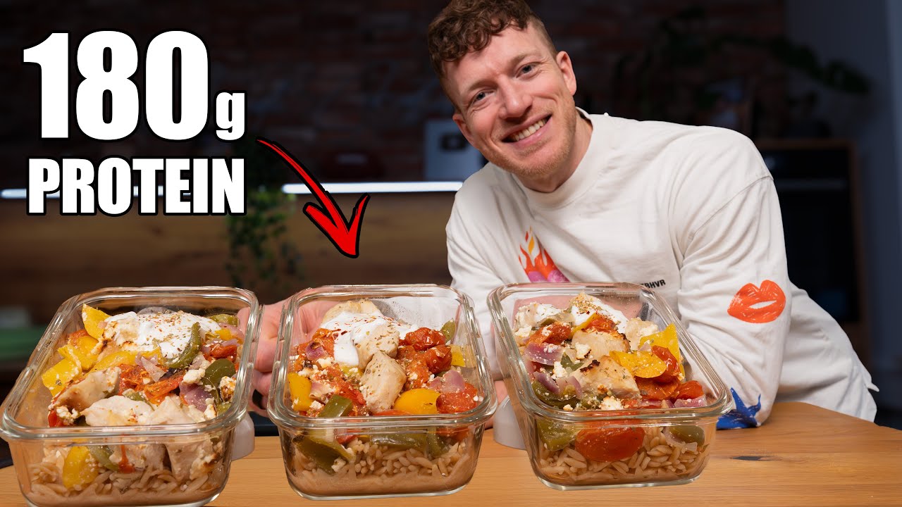 Einfache MONTAGS MEALPREP | High Protein für Diät & Muskelaufbau 