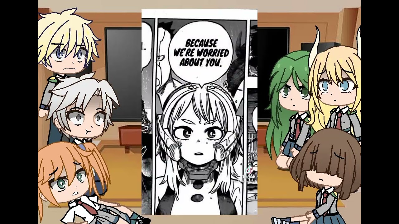 1b class react to manga deku (mha) //gacha club //