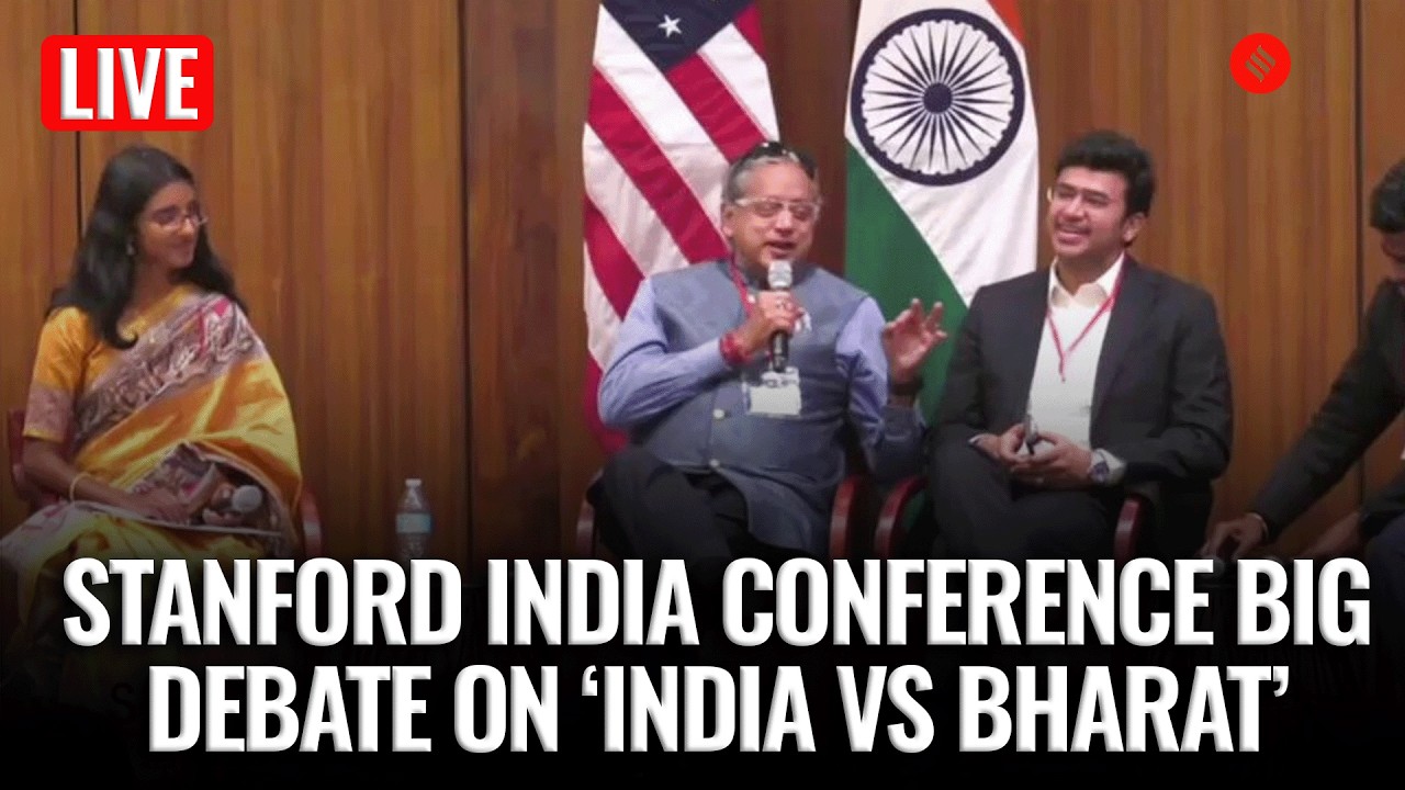 LIVE | Stanford India Conference Big Debate On &lsquo;India vs Bharat&rsquo; | Shashi Tharoor | Tejasvi Surya
