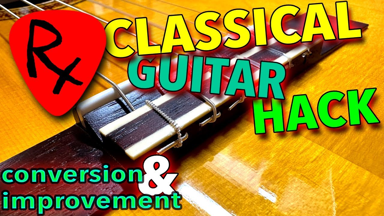 12 Hole Classical Guitar Bridge Modification & Upgrade
