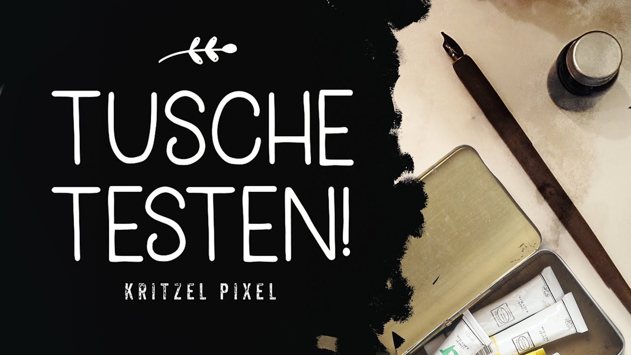 Ich teste NEUE Zeichentusche & Kalligraphie