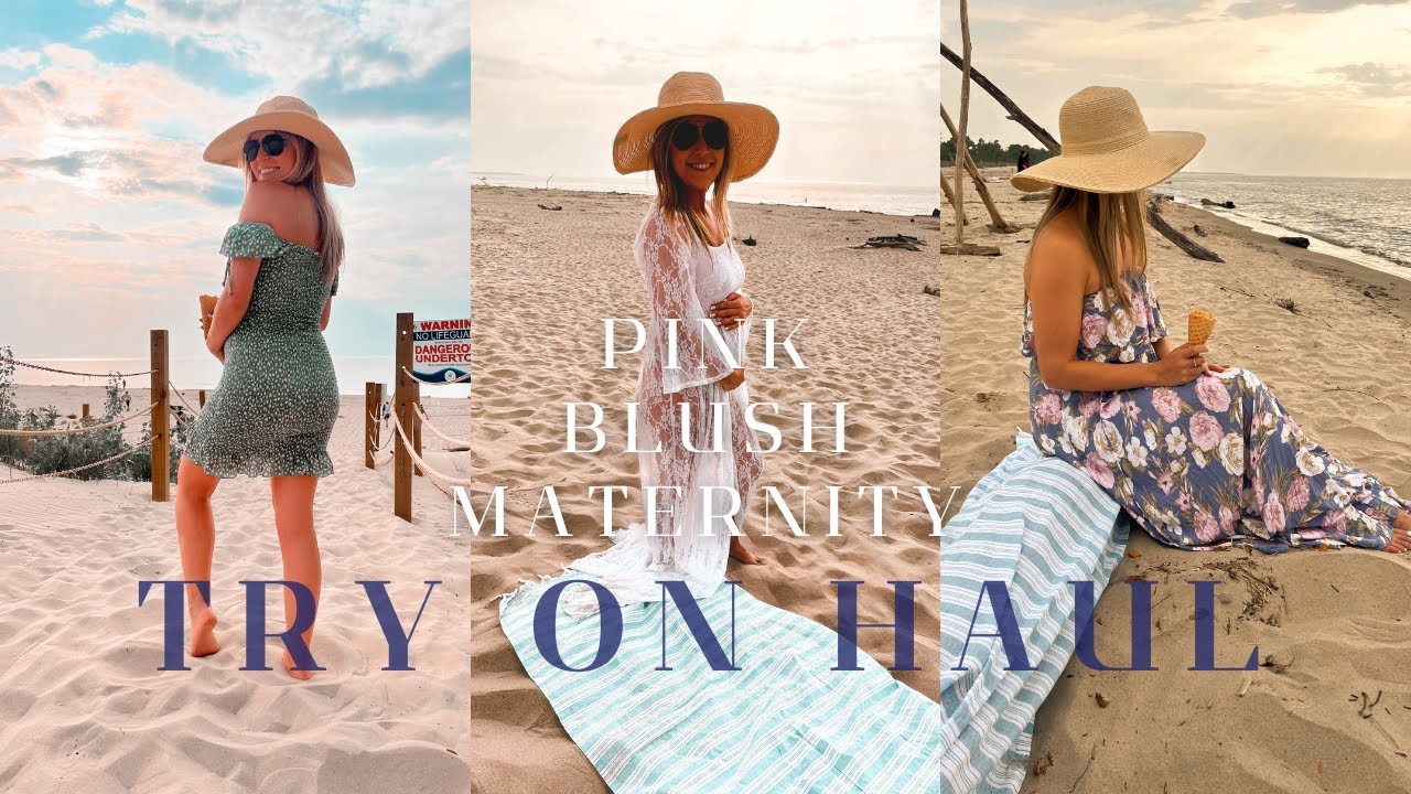 PINKBLUSH MATERNITY  - TRY ON HAUL 🤍 dress for baby shower and photoshoot