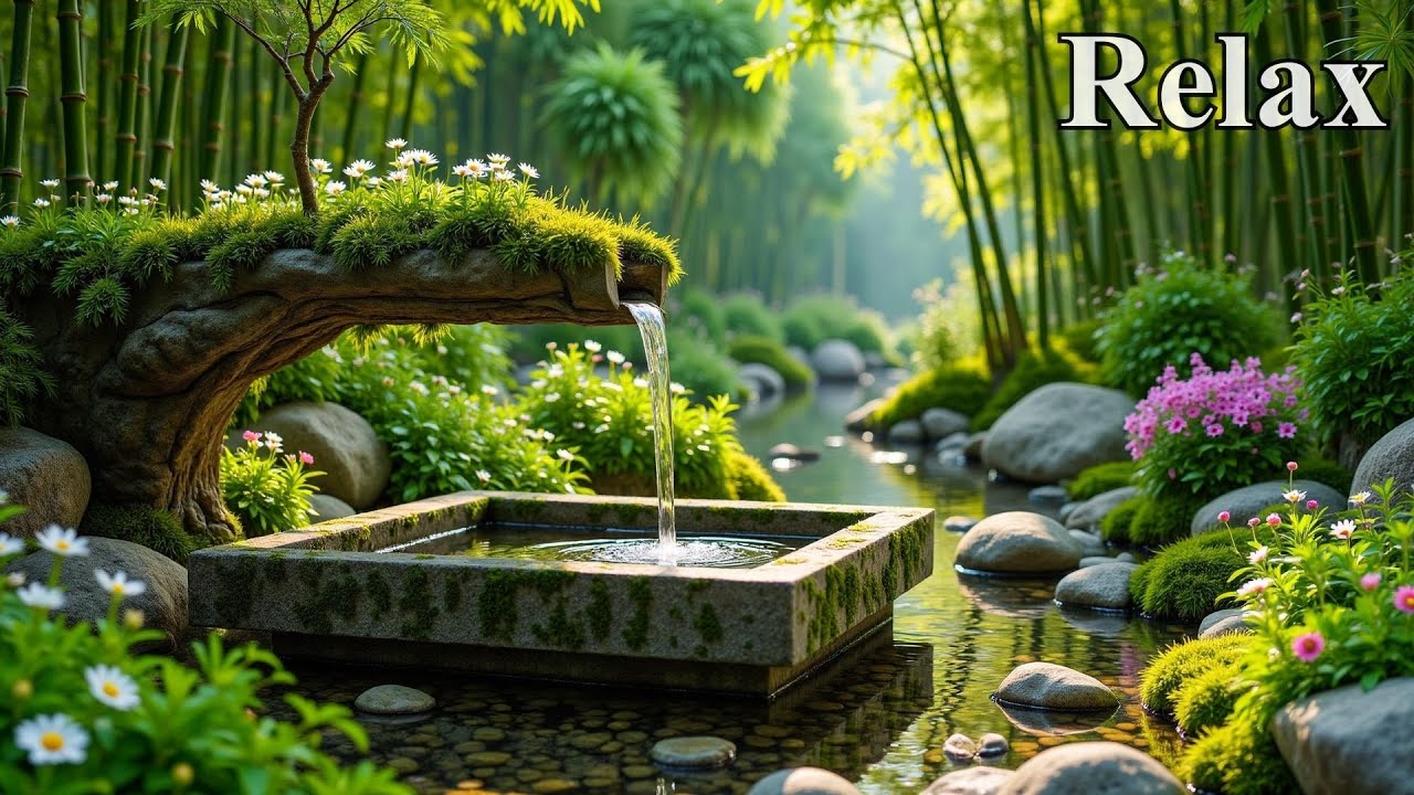 Расслабляющая Фортепианная Музыка + Звуки Воды 🌿 Глубокое Расслабление, Снятие Стресса И Внутренний