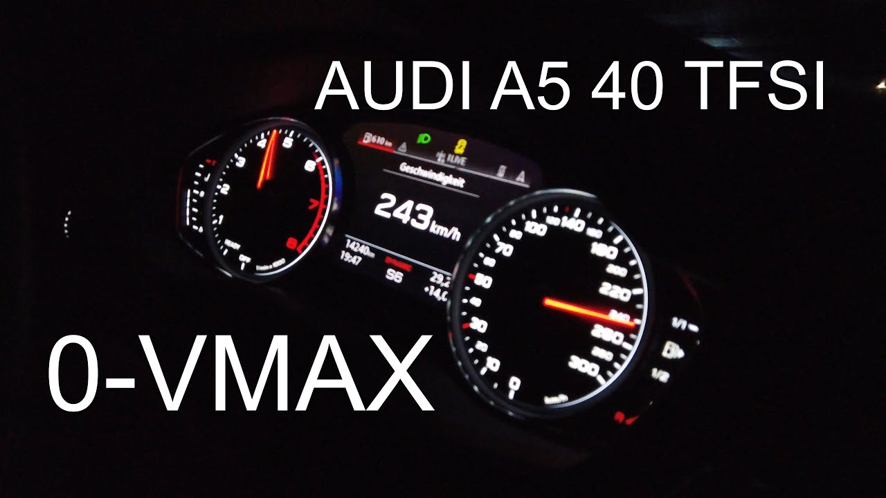 AUDI A5 40 TFSI 0-VMAX 4k