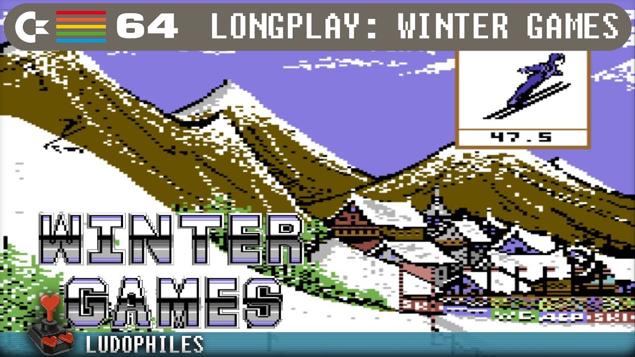 Winter Games C64 Longplay [134] Full Playthrough / Walkthrough (no commentary) #c64 #retrogaming