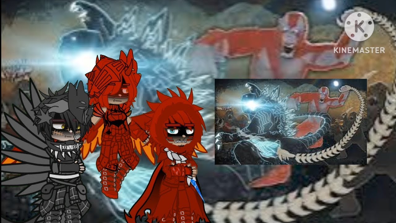 [🇧🇷/🇺🇸/🇪🇸/🇷🇺]Kaijus react to ancient Titan war dy @slick4785 