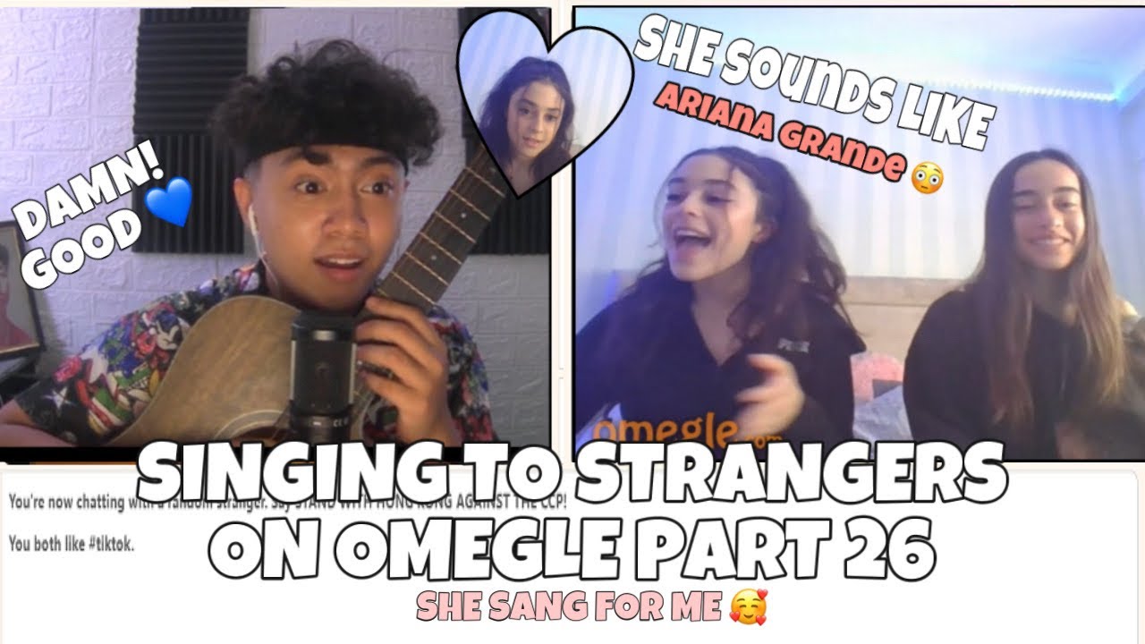 SINGING! TO STRANGERS ON OMEGLE PART 26 | SHE LOOKS LIKE ARIANA GRANDE!! 😳 [BEST REACTION]