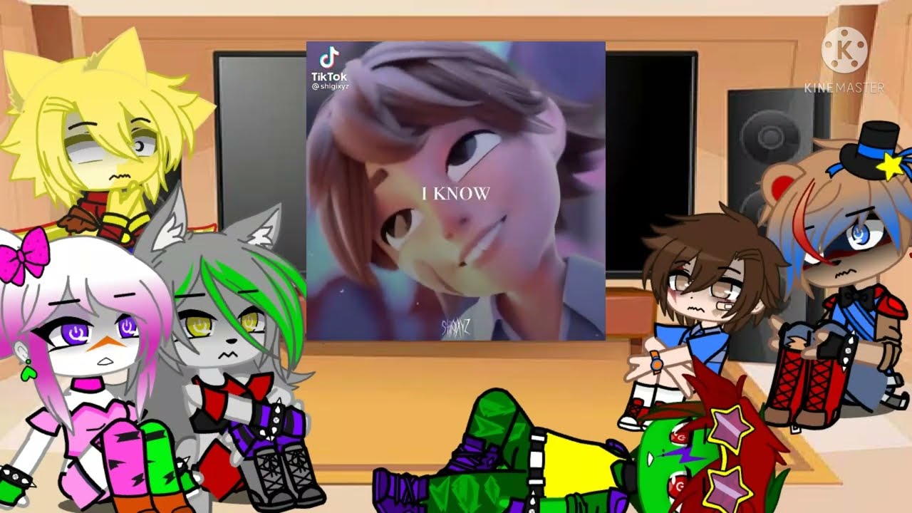 fnaf security breach react to glammike #fnafgachaclub