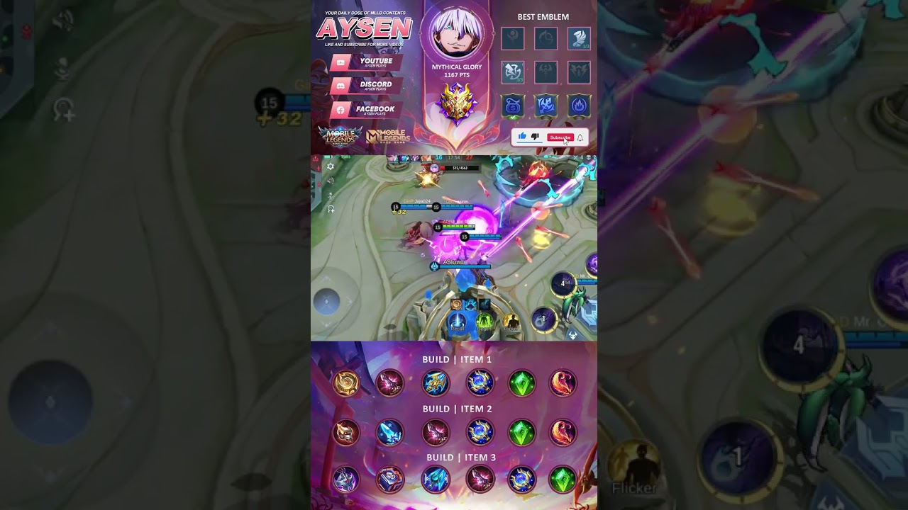 XAVIER ONE SHOT COMBO AND BUILD 😱 #mlbb #mobilelegends #shorts
