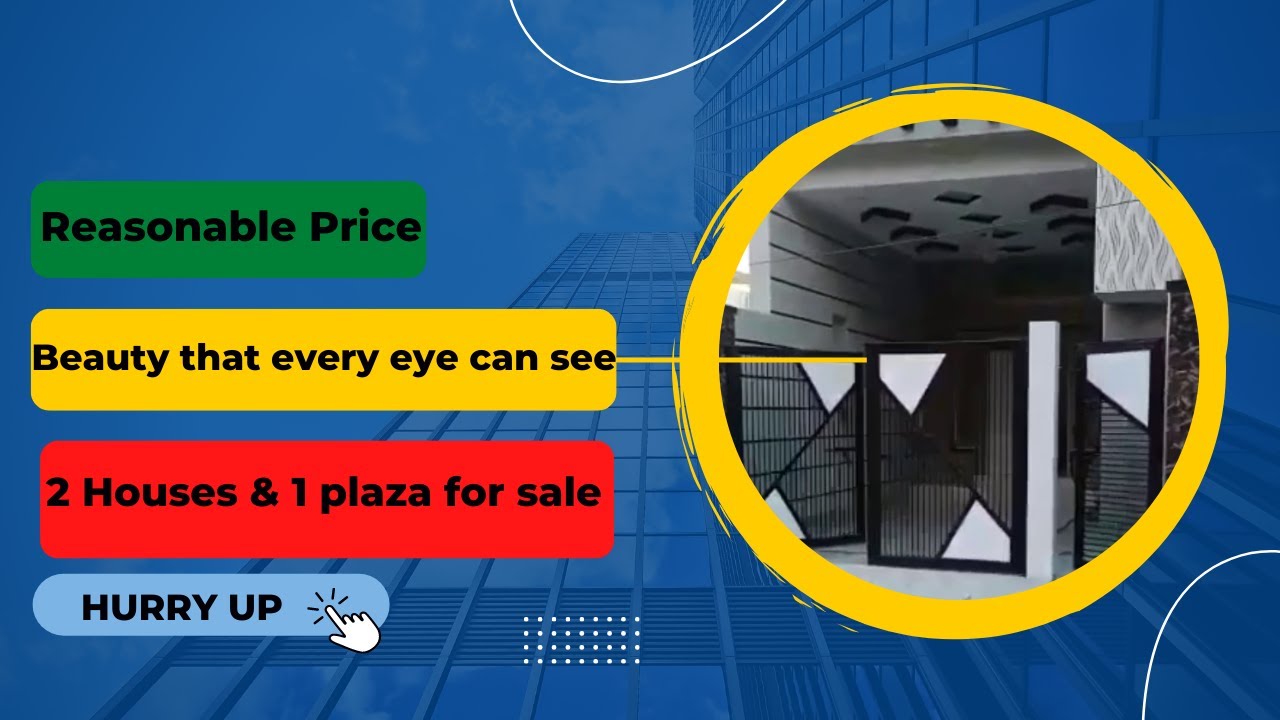 2 Houses & 1 plaza for sale available aikar360