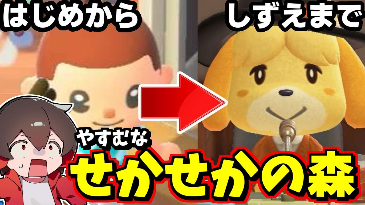 あつ森をはじめからしずえさんが来るまで爆速でやったら●時間で終わった！！！【あつまれどうぶつの森】