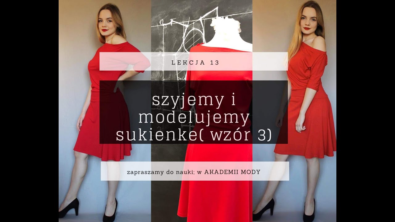 SZYJEMY I MODELUJEMY SUKIENKĘ Z DZIANINY (wzór 3)