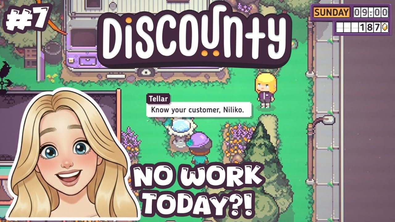 Discounty Episode 7 | No Work Today?! Full Town Exploration (No Commentary)