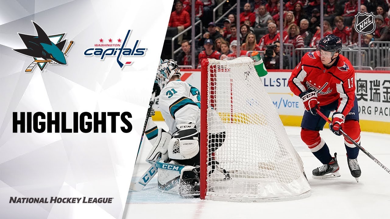 NHL Highlights | Sharks @ Capitals 1/5/20
