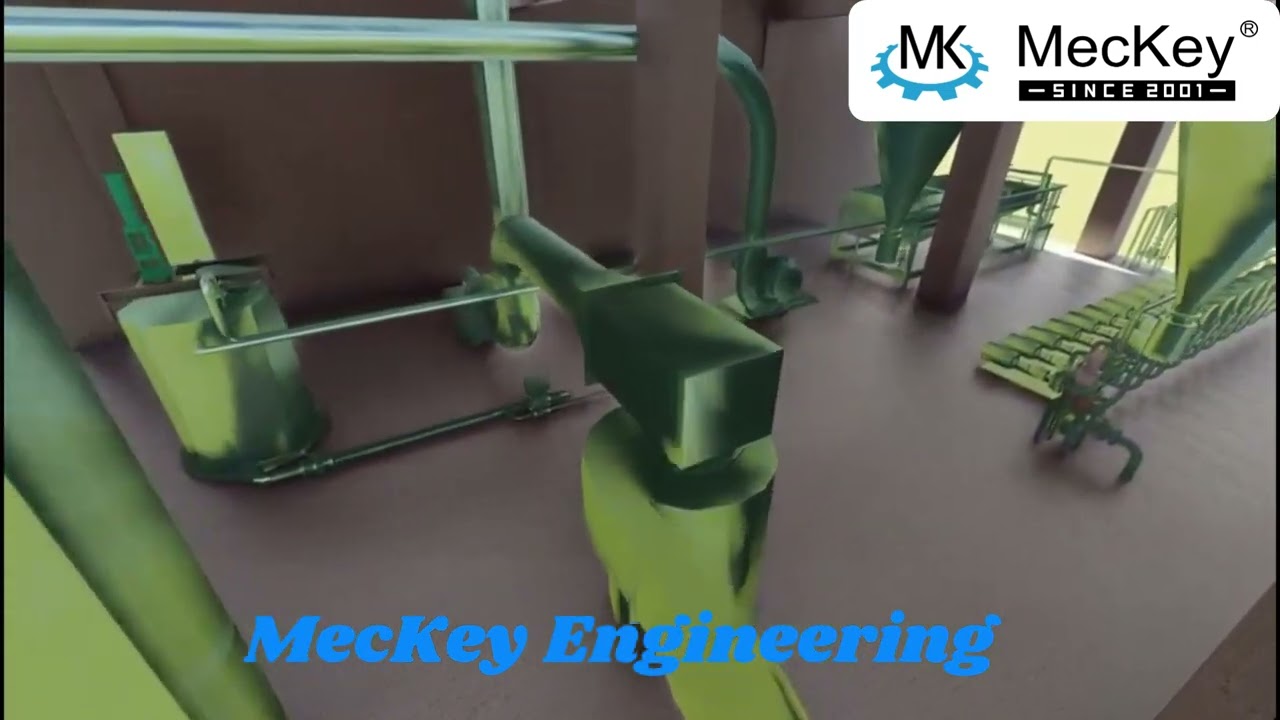 3D animation for Corn Starch Production Line