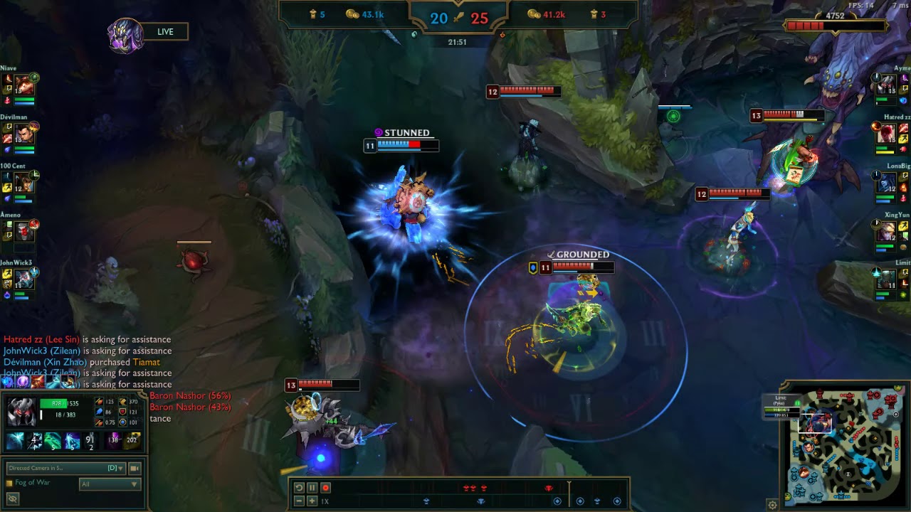 Cassiopeia comeback pentakill (was 0/5/0)