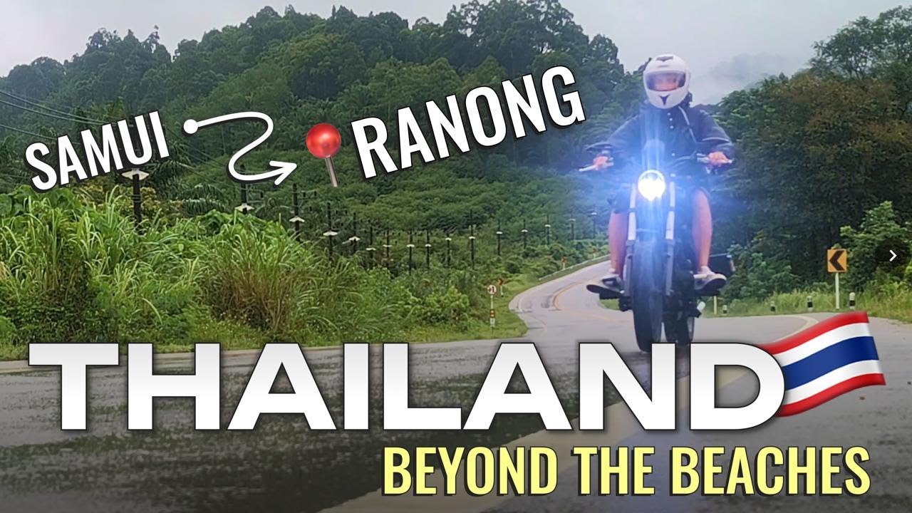 Thailand Motorbike Trip 🇹🇭 : KOH SAMUI TO RANONG (Monkeys & Caves!)