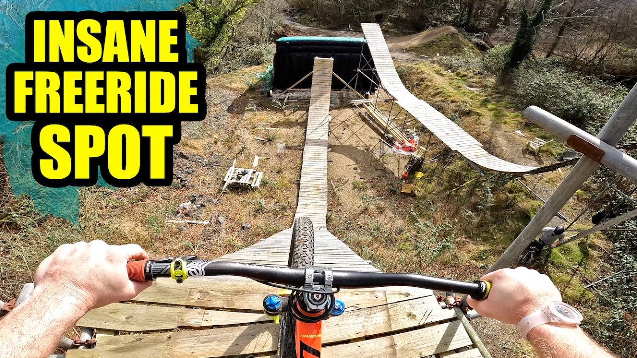RIDING THIS INSANE FREERIDE MTB SLOPESTYLE SPOT!