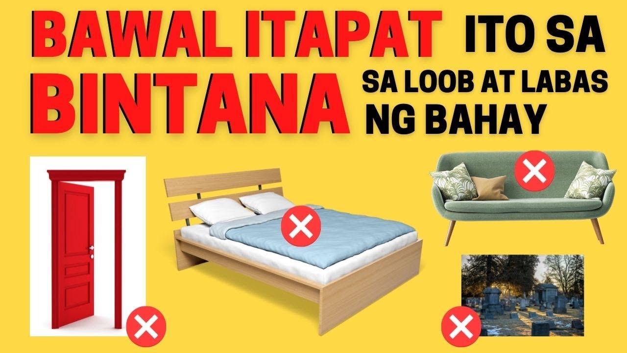 Ito pala ang mga BAWAL ITAPAT sa BINTANA sa loob at labas ng bahay!