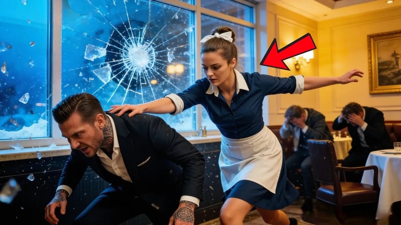 Na ziemię! Kelnerka osłania groźnego Bossa Mafii &ndash; Jej błyskawiczny wyb&oacute;r szokuje wszystkich!